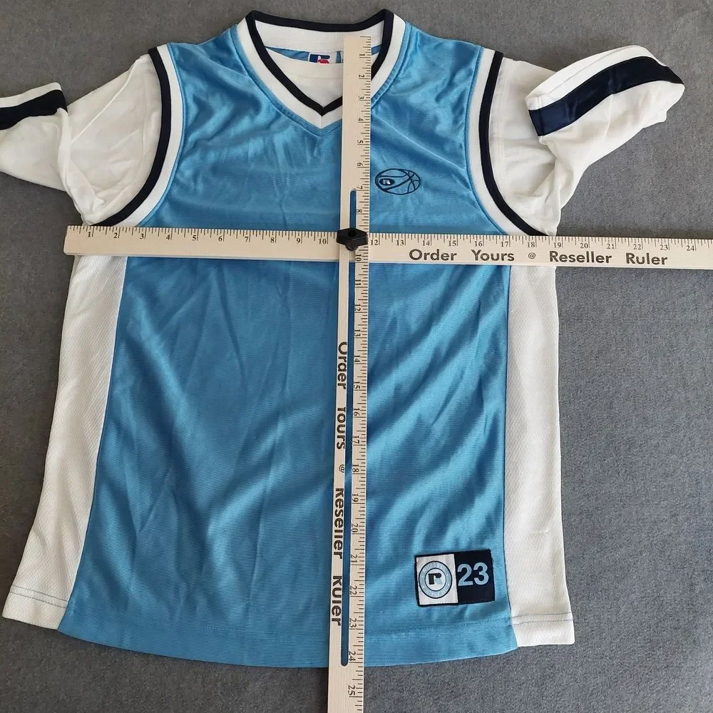 Vintage Russell Athletic Basketball Jersey Men's Medium Carolina Blue #23